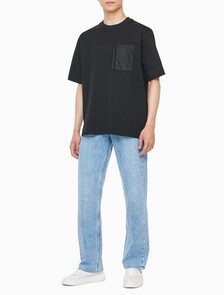 Buy 남성 릴렉스핏 기능성 포켓 반팔 티셔츠 in color CK BLACK