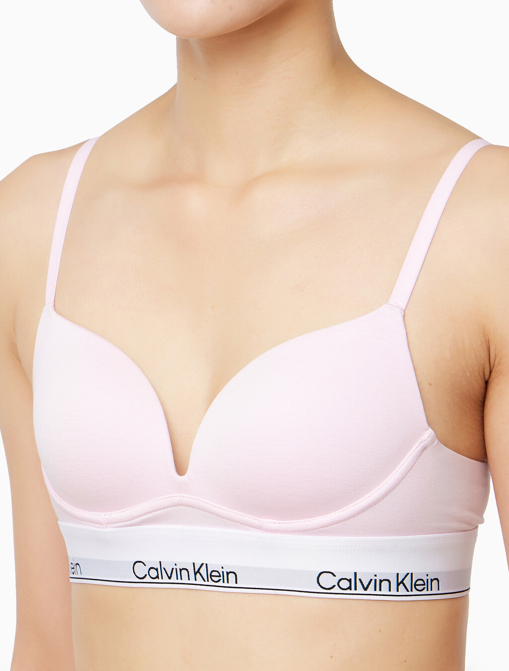 Buy 여성 아이콘 코튼 모달 AF 와이어프리 푸쉬업 in color Pink