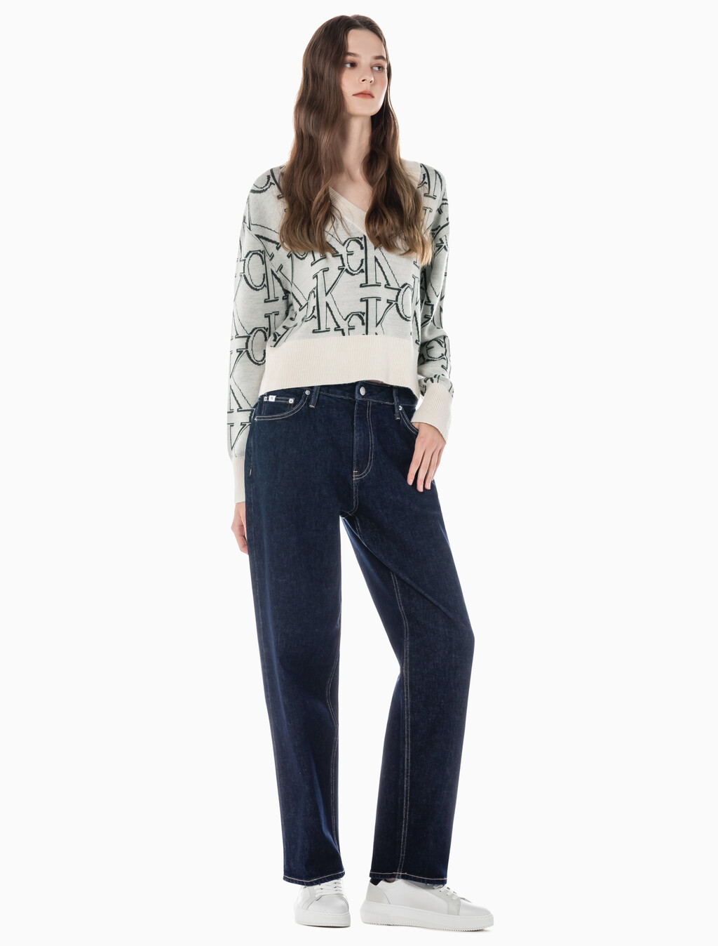 Buy 여성 90's 스트레이트핏 린스 블루 데님 in color RINSE BLUE