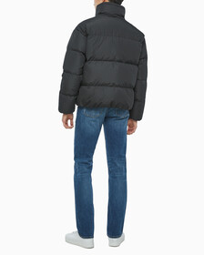 Buy 남녀공용 릴렉스 숏 다운 푸퍼 in color CK BLACK