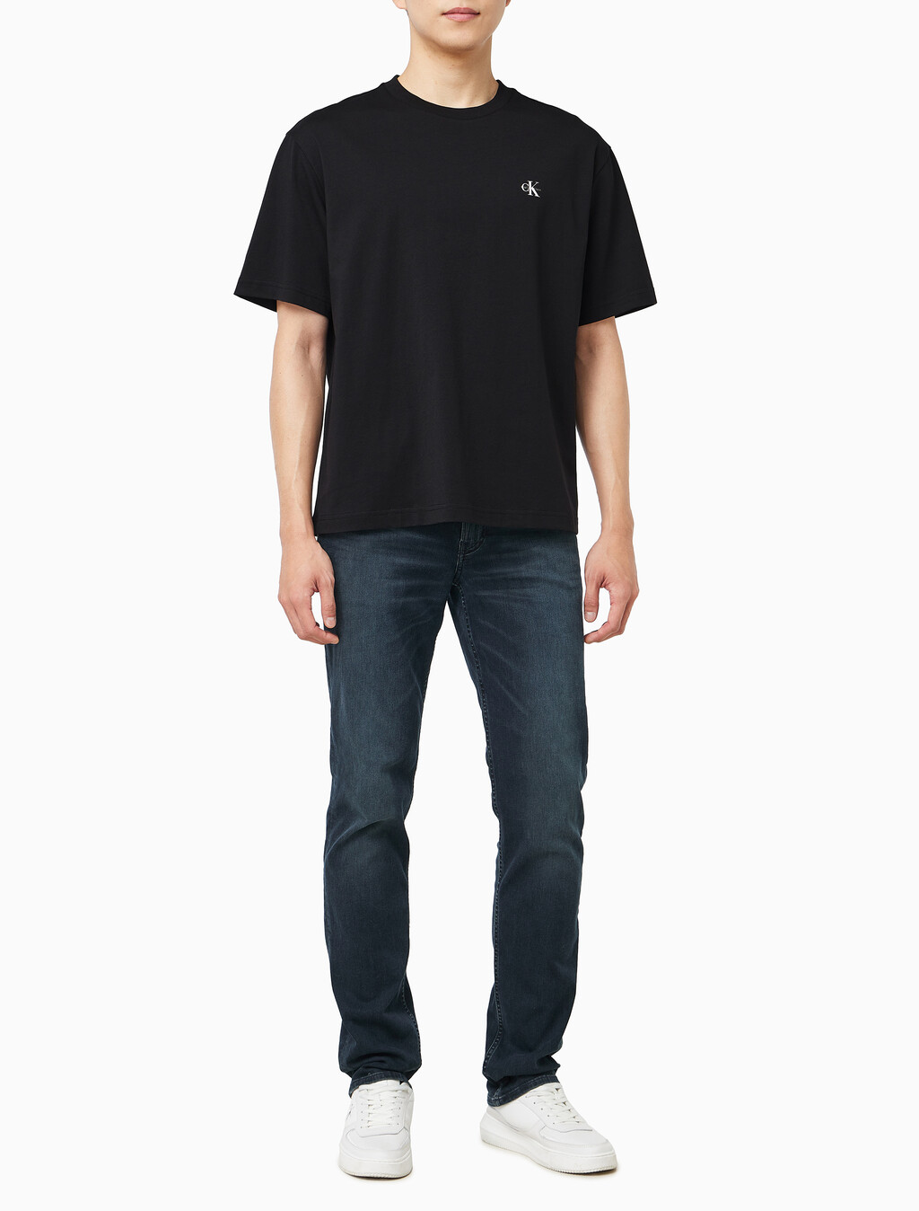 Buy 2PACK 모노그램 로고 반팔 티셔츠 in color Black / White