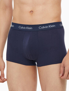 Buy 남성 코튼 스트레치 로우 라이즈 드로즈 5PK in color BLACK/CHARCOAL/NAVY/SKY BLUE/BLACK