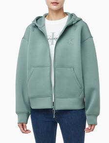 Buy 여성 크롭 오버사이즈 스웻셔츠 in color Mid Green