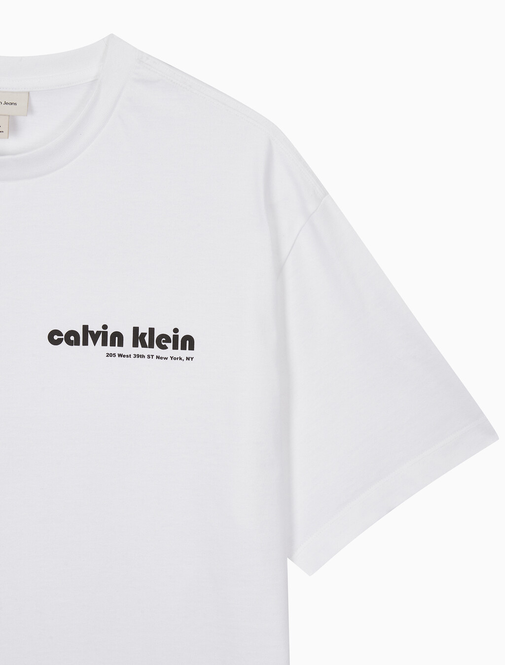 Buy 남성 릴렉스핏 바우하우스 로고 반팔 티셔츠 in color BRILLIANT WHITE