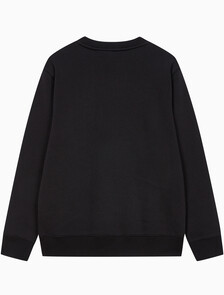 Buy 남성 레귤러핏 인스티튜셔널 로고 기모 스웨트셔츠 in color CK BLACK