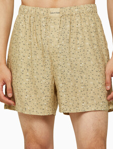 Buy 남성 우븐 비스코스 라운지 슬립 쇼츠 in color YELLOW