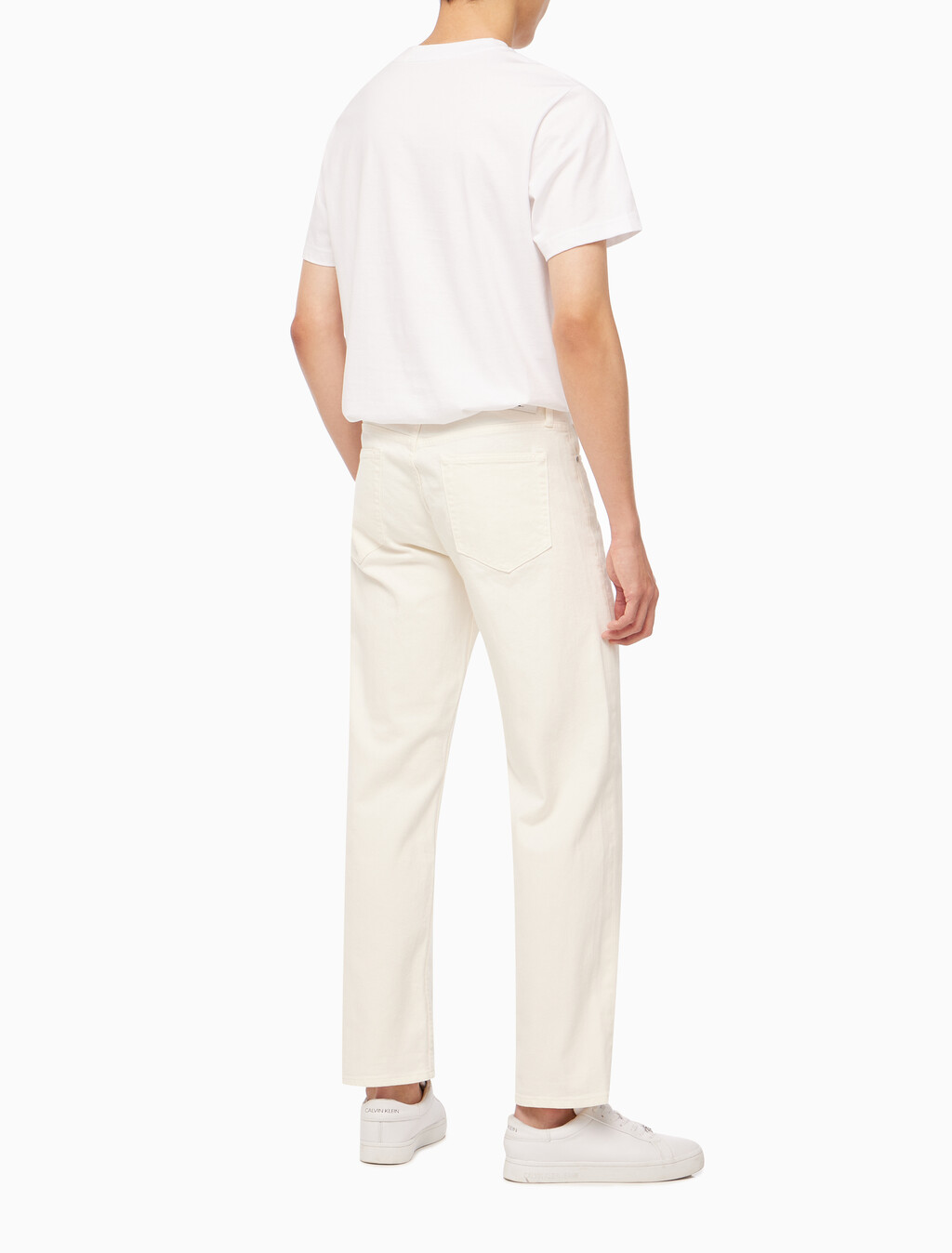 Buy 남성 90's 스트레이트핏 화이트 데님 in color CHALKY BLUE