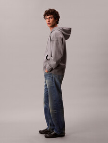 Buy 남성 프리미엄 테리 아카이브 후드 집업 in color MEDIUM GREY HEATHER