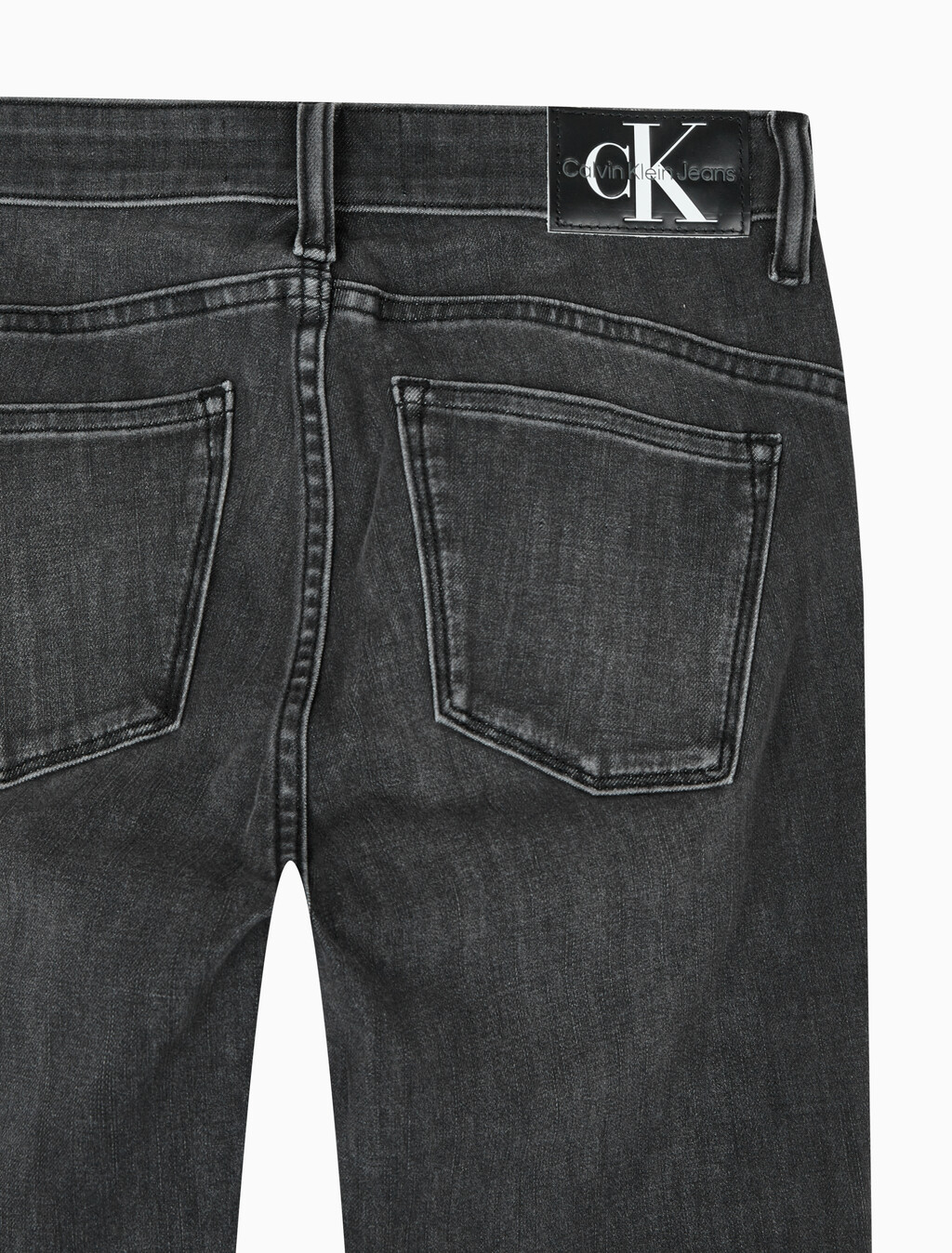 Buy 여성 하이라이즈 스키니핏 앵클 블랙 37.5 기능성 데님 in color WASHED BLACK LOGO LACE