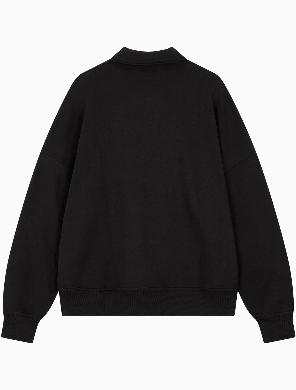 Buy 남성 릴렉스핏 하프 버튼 럭비 스웻셔츠 in color CK BLACK