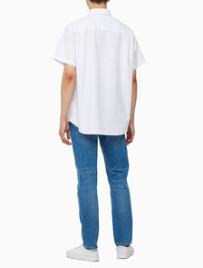 Buy 남성 릴렉스핏 옥스포드 반팔 셔츠 in color BRIGHT WHITE