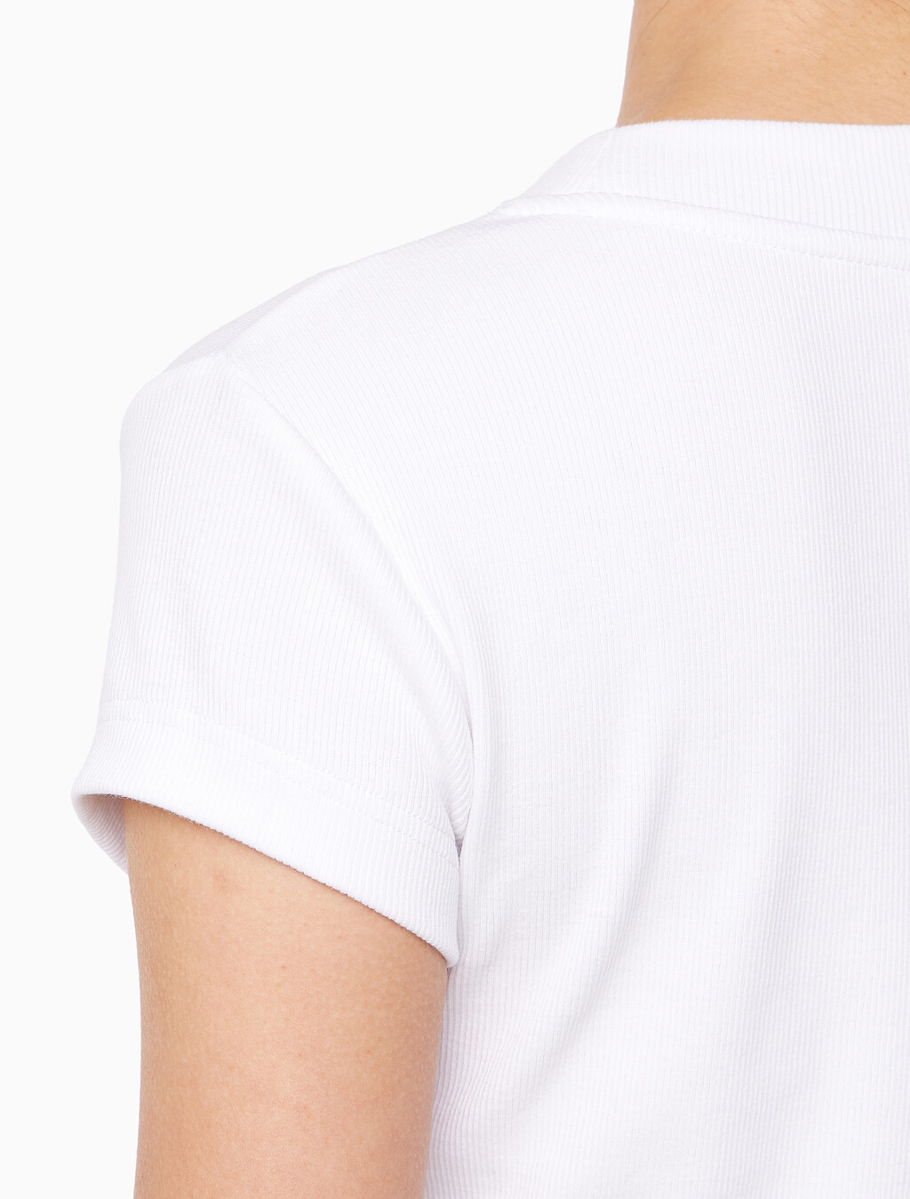Buy 여성 모노그램 베이비 반팔 티셔츠 in color BRILLIANT WHITE