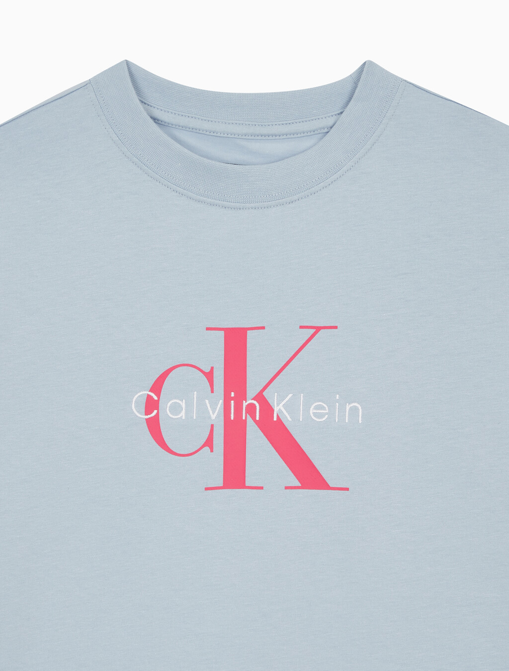 Buy 여성 히어로 모노그램 로고 반팔티셔츠 in color LIGHT BLUE