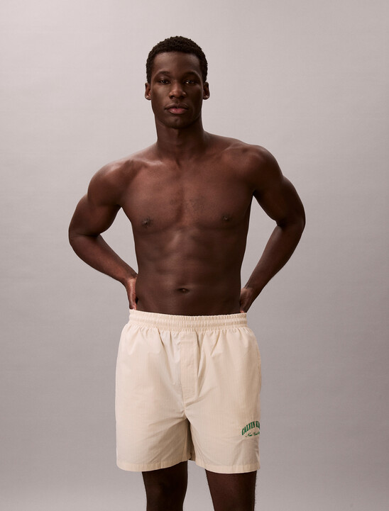 남성 코튼 포플린 그래픽 슬립 쇼츠