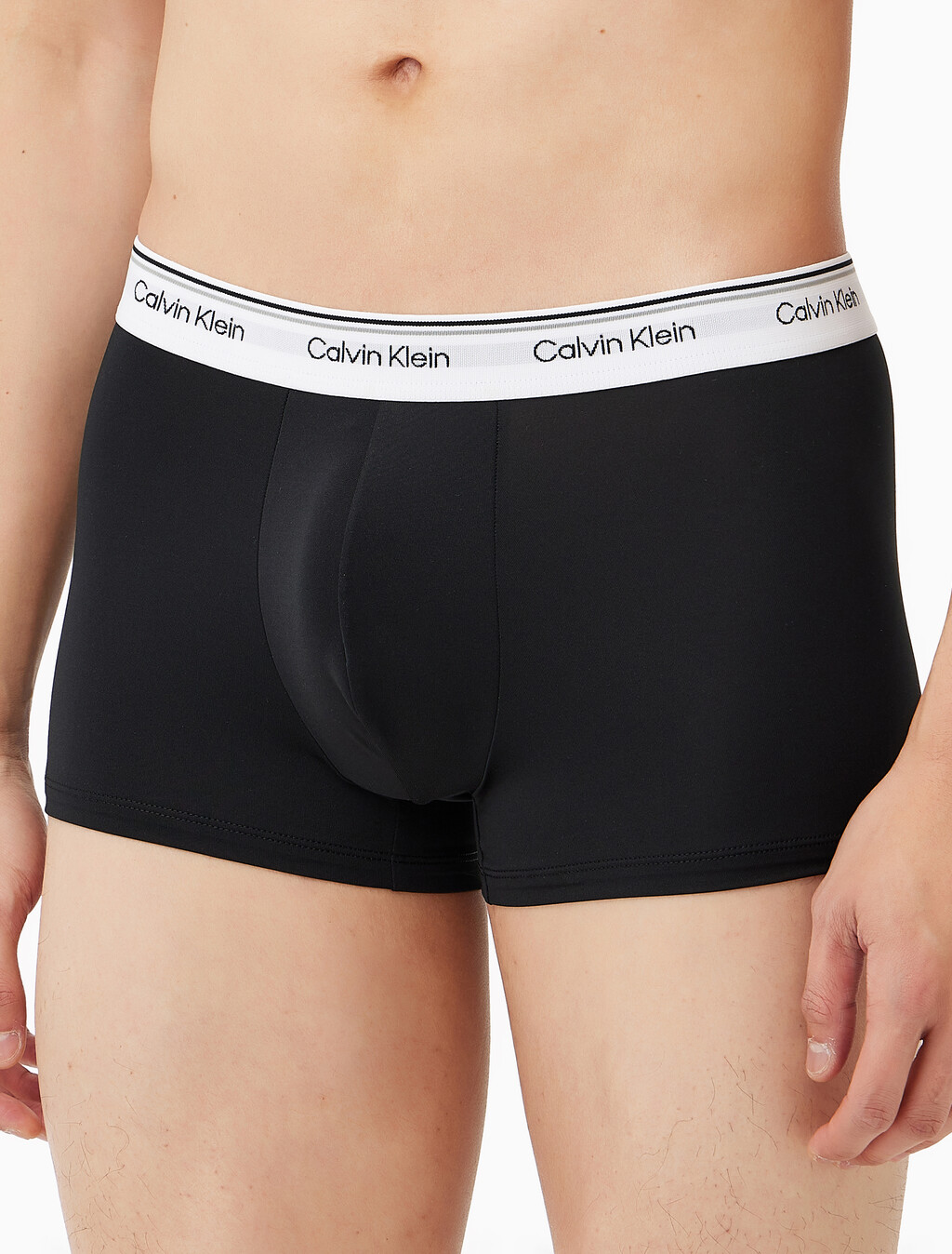 Buy 남성 마이크로파이버 스트레치 밸런스 로우 라이즈 트렁크 3PK in color Black / Charcoal / Black