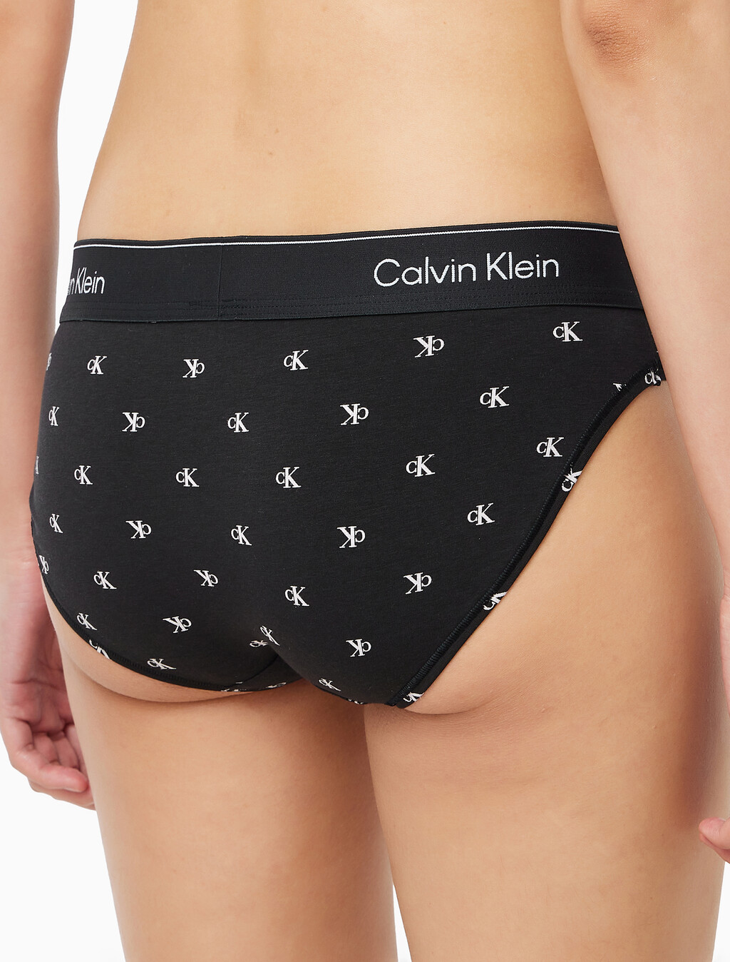 Buy 여성 아이콘 코튼 모달 AF 비키니 in color DIAMOND LOGO PRINT_BLACK