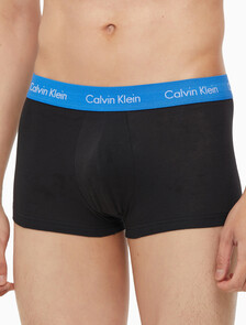 Buy 남성 코튼 스트레치 로우 라이즈 드로즈 5PK in color BLACK