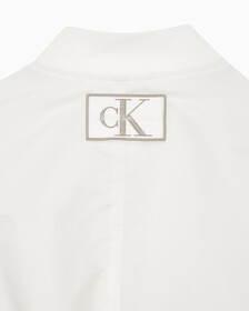 Buy 여성 릴렉스핏 크롭 보머 재킷 in color WHITE