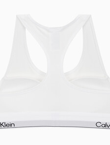 Buy 여성 아이콘 코튼 모달 AF 레이서백 브라렛 in color WHITE
