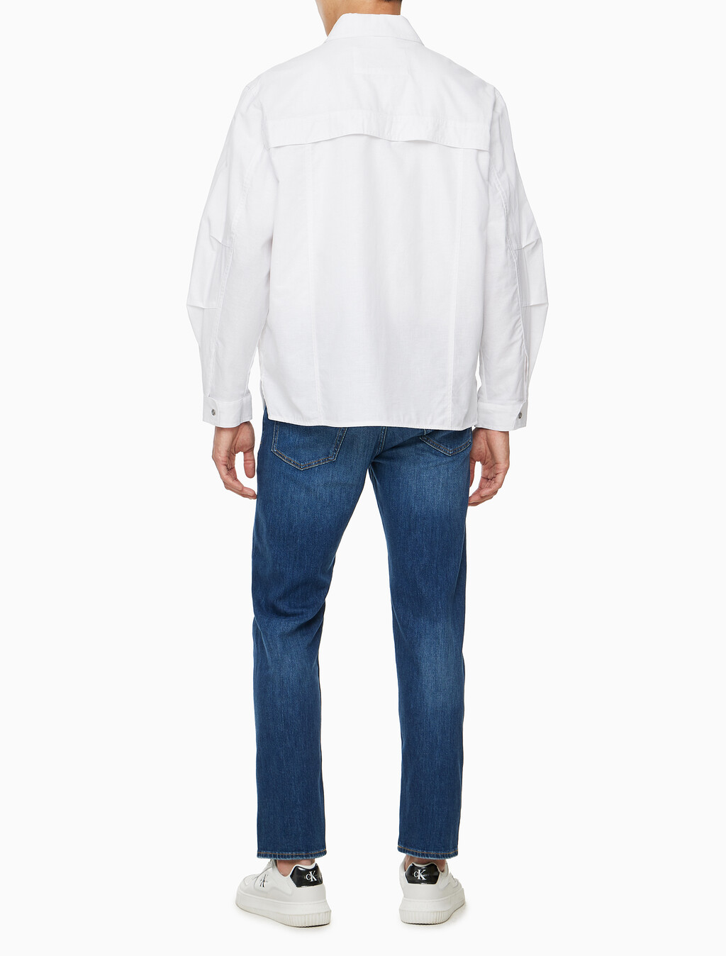 Buy 남성 쿨링 린넨 셔츠 자켓 in color BRIGHT WHITE