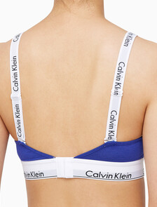 Buy 여성 모던코튼 훅앤아이 브라렛 in color SPECTRUM BLUE/SPICY ORANGE