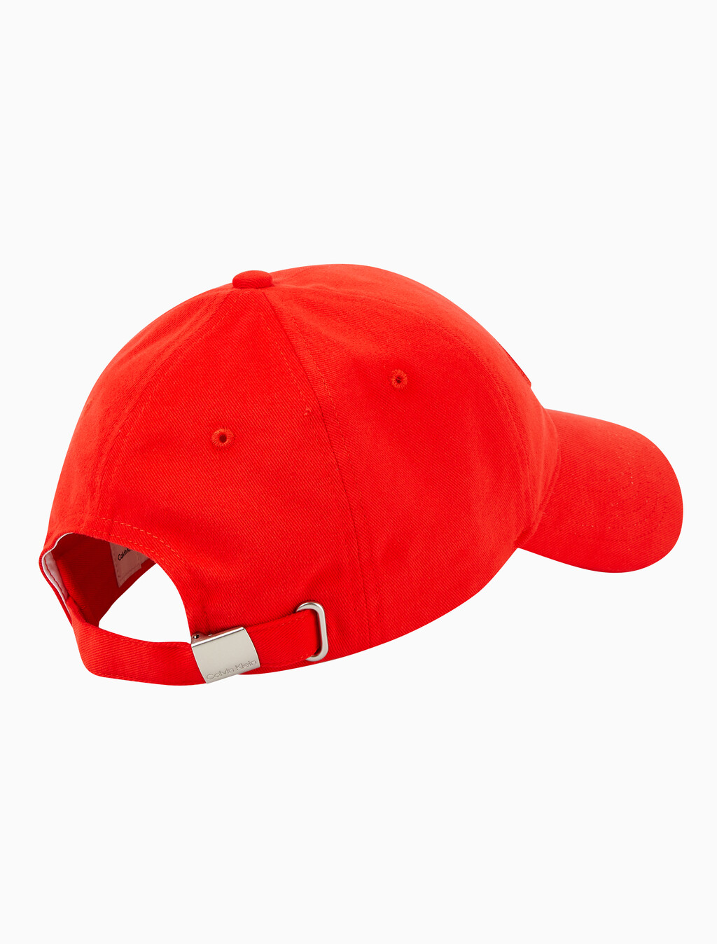 Buy 남녀공용  라지 레이어드 모노그램 자수 로고 볼캡 in color FLAME SCARLET
