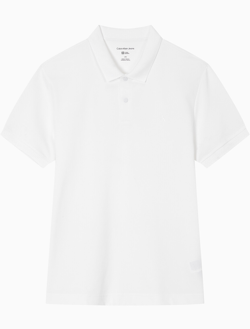 Buy 남성 레귤러핏 피케 폴로 쿨링 반팔 티셔츠 in color BRIGHT WHITE