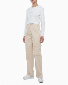 Buy 여성 하이라이즈 코듀로이 팬츠 in color PINK BEIGE