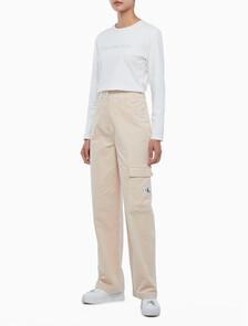 Buy 여성 하이라이즈 코듀로이 팬츠 in color PINK BEIGE