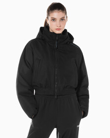 Buy 여성 크롭 패디드 재킷 in color BLACK