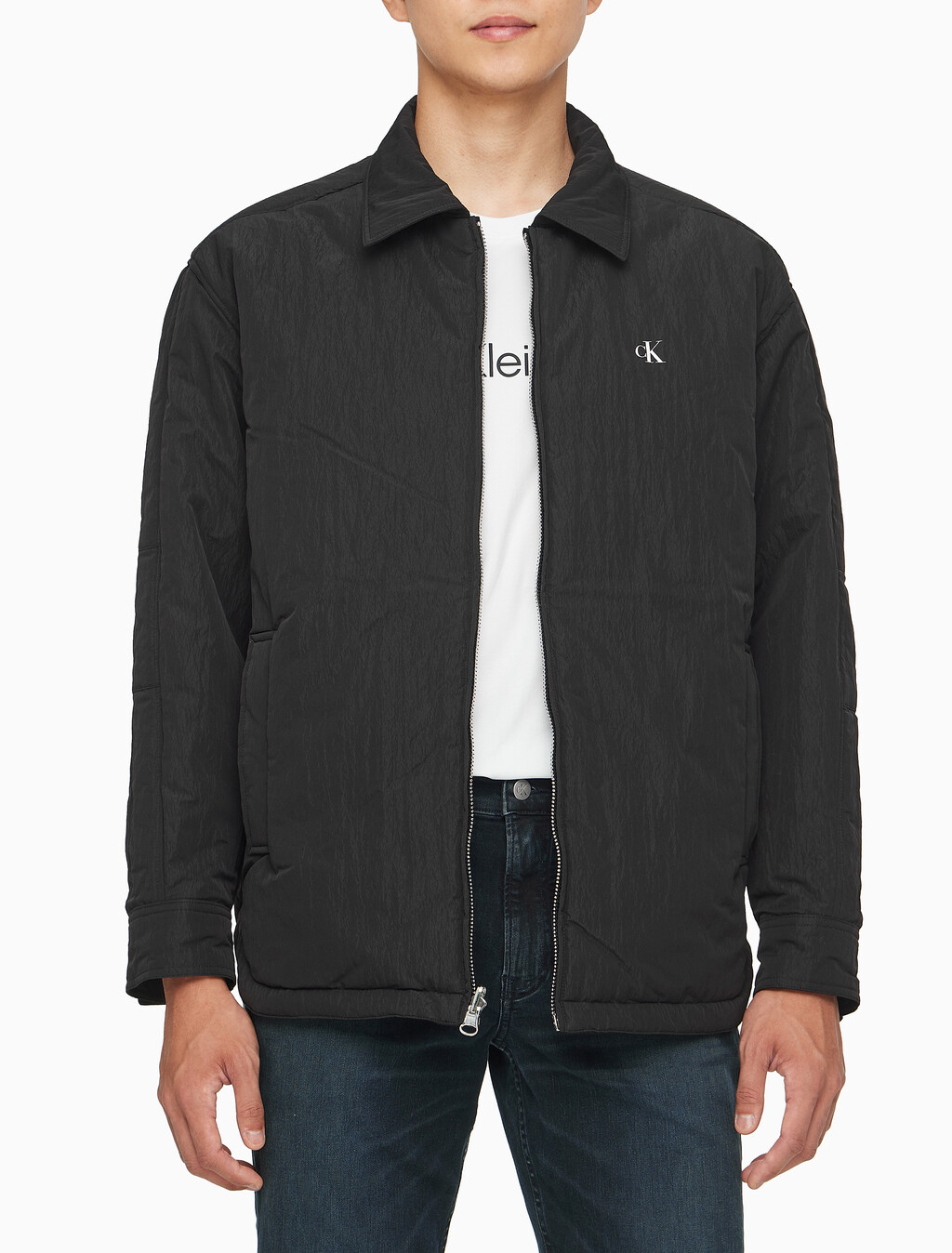 Buy 남성 리버서블 패디드 기능성 셔츠 자켓 in color CK BLACK