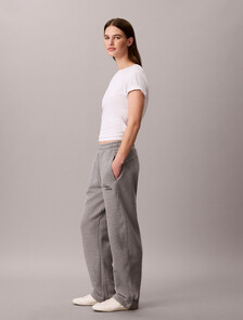 Buy 여성 텍스쳐드 와이드레그 팬츠 in color MEDIUM GREY HEATHER