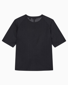 Buy 여성 슬림핏 프론트로고 티셔츠 in color BLACK