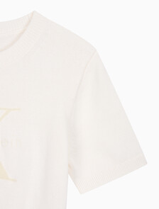 Buy 여성 청키 코튼 그래픽 풀오버 in color ANCIENT WHITE