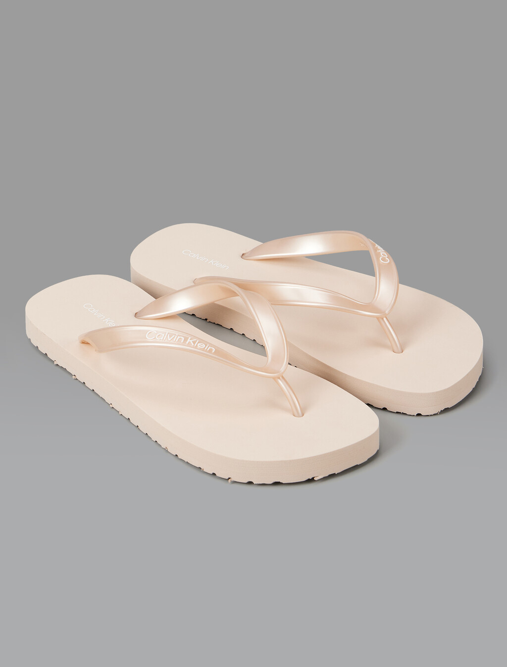 Buy 여성 에르와 TPU 메탈릭 플립플랍 in color PINK BEIGE