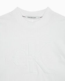 Buy 남성 프리미엄 모노로고 반팔 티셔츠 in color BRIGHT WHITE