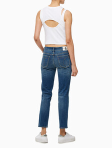 Buy 여성 레이어드 컷 아웃 탱크 탑 in color BRIGHT WHITE