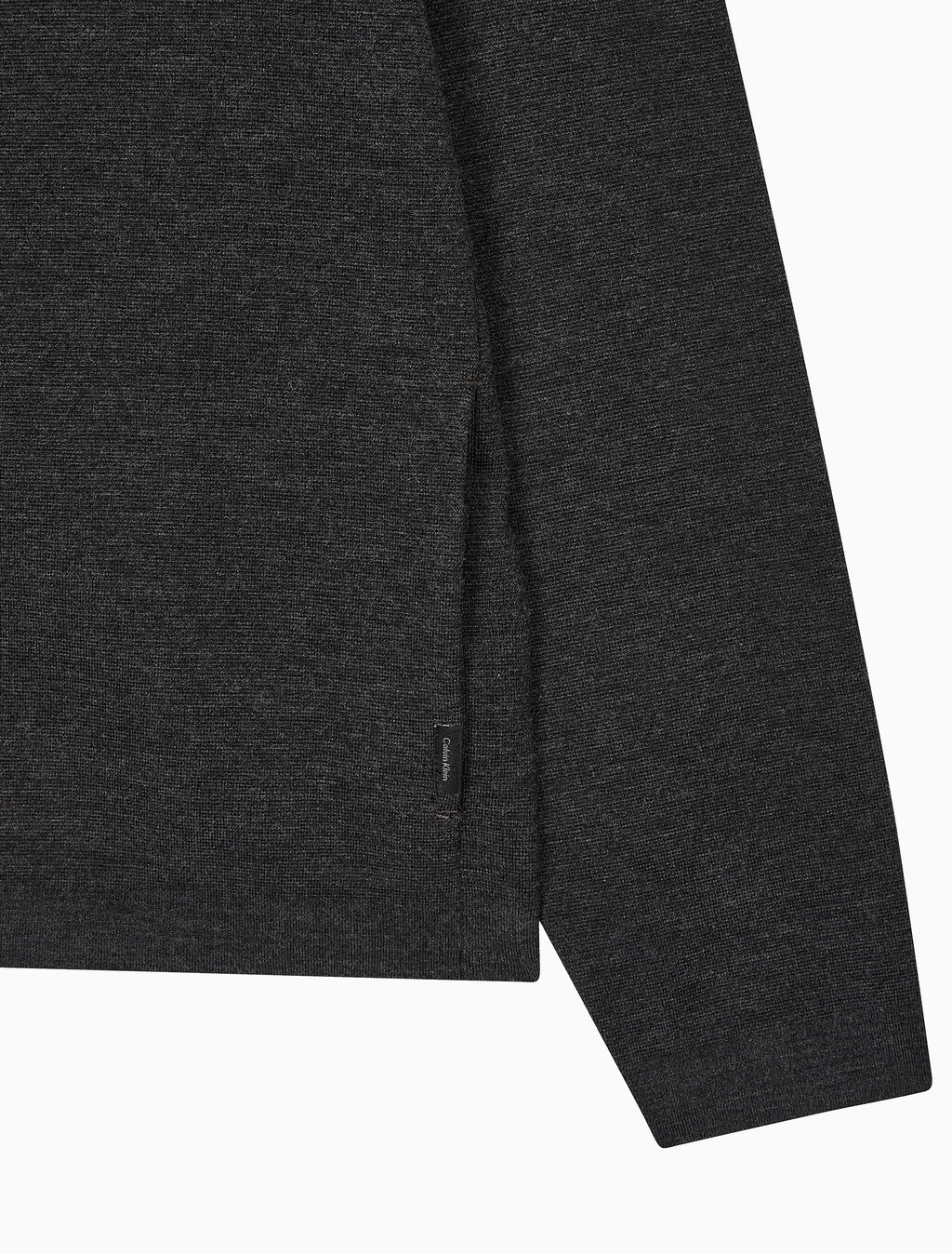 Buy 남성 롱슬리브 테크니컬 메리노 울 풀 집업 스웨터 in color CHARCOAL HEATHER