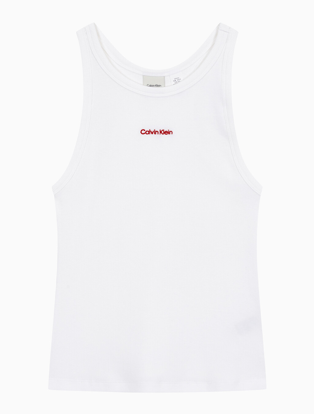 Buy 여성 모던 립 탱크 in color WHITE