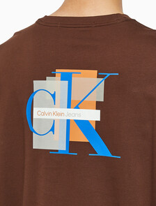 Buy 남성 롱슬리브 패션 레이어드 티 in color DARK BROWN