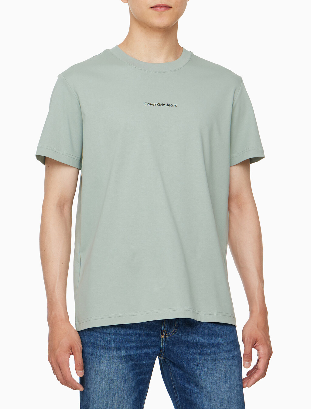 Buy 남성 레귤러핏 그래픽 반팔 티셔츠 in color KHAKI GREY