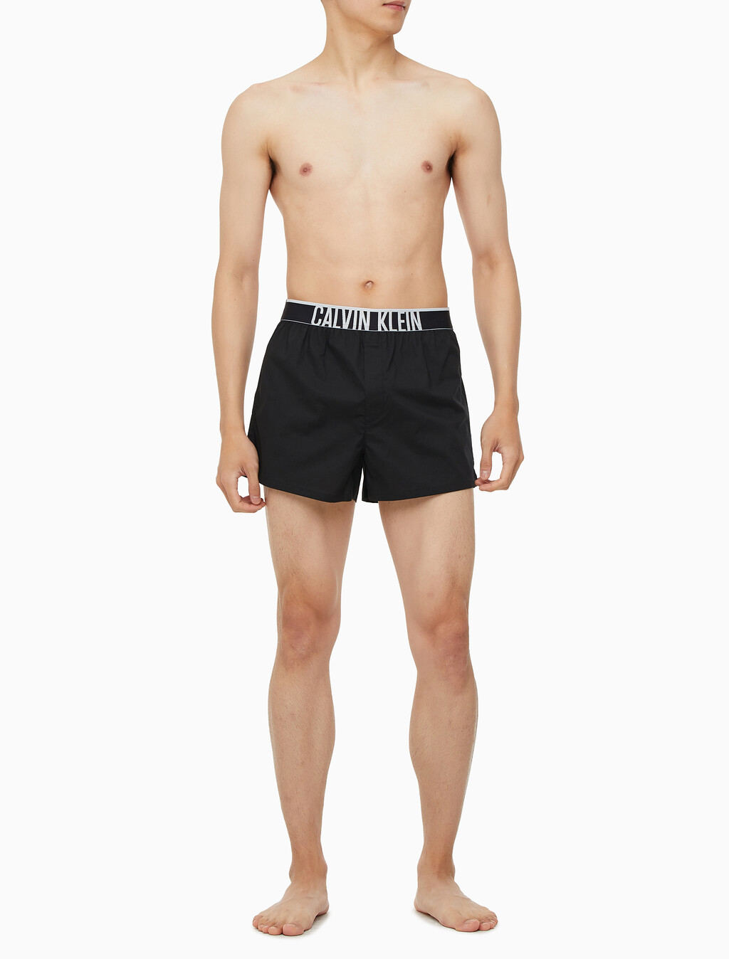Buy 남성 남성 인텐스파워 라운지 우븐 박서 슬림 in color BLACK