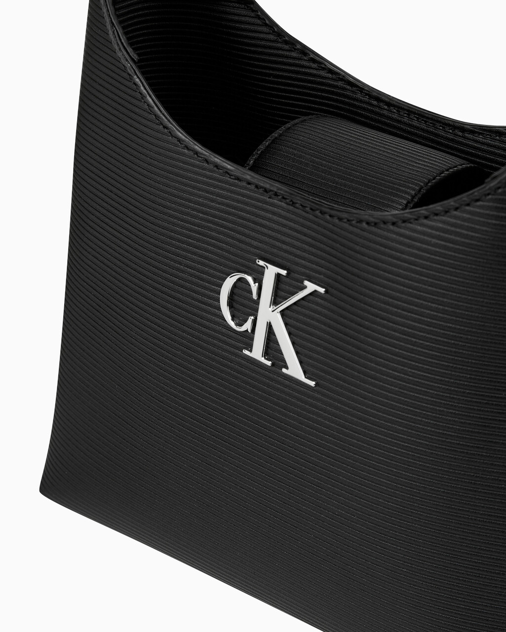 Buy 여성 CKJ 미니멀 모노그램 숄더백 in color BLACK
