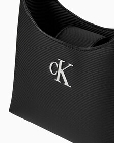 Buy 여성 CKJ 미니멀 모노그램 숄더백 in color BLACK