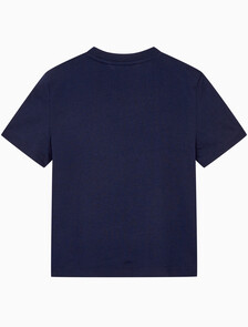 Buy 여성 아카이브 로고 크루넥 반팔 티셔츠 in color BARITONE BLUE