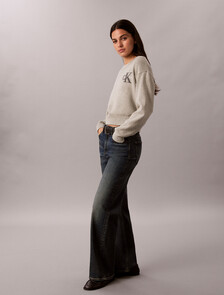 Buy 여성 테리 모노고로 스웨터 in color GREY HEATHER