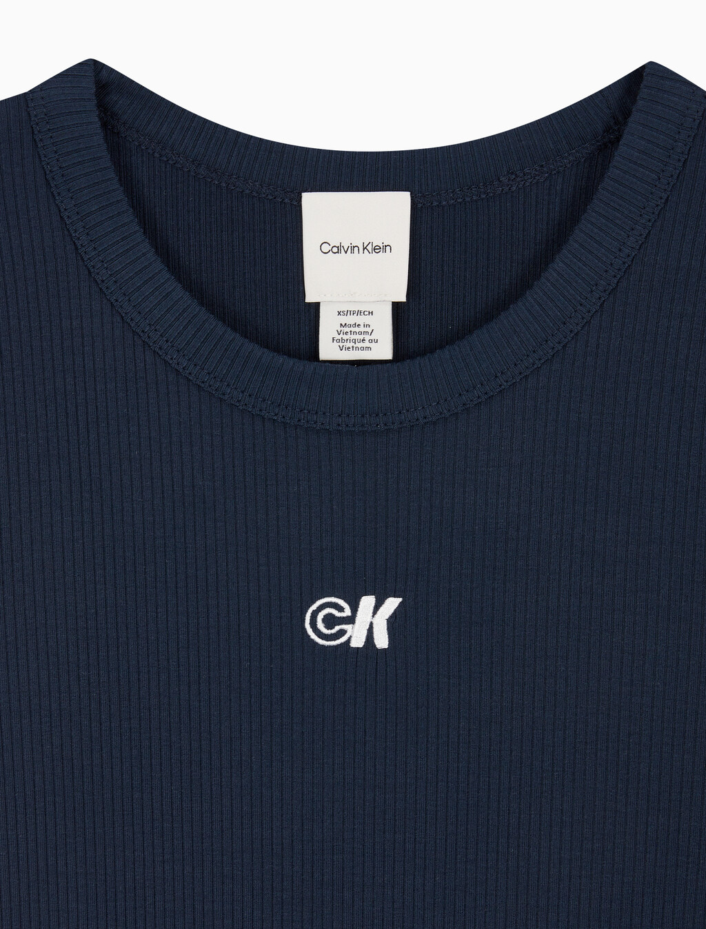 Buy 여성 모달 립 반팔 티셔츠 in color DARK SAPPHIRE