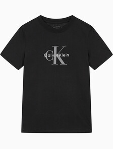 Buy 여성 히어로 모노그램 로고 반팔티셔츠 in color BLACK
