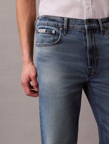 Buy 90S 스트레이트핏 진 in color Mid blue