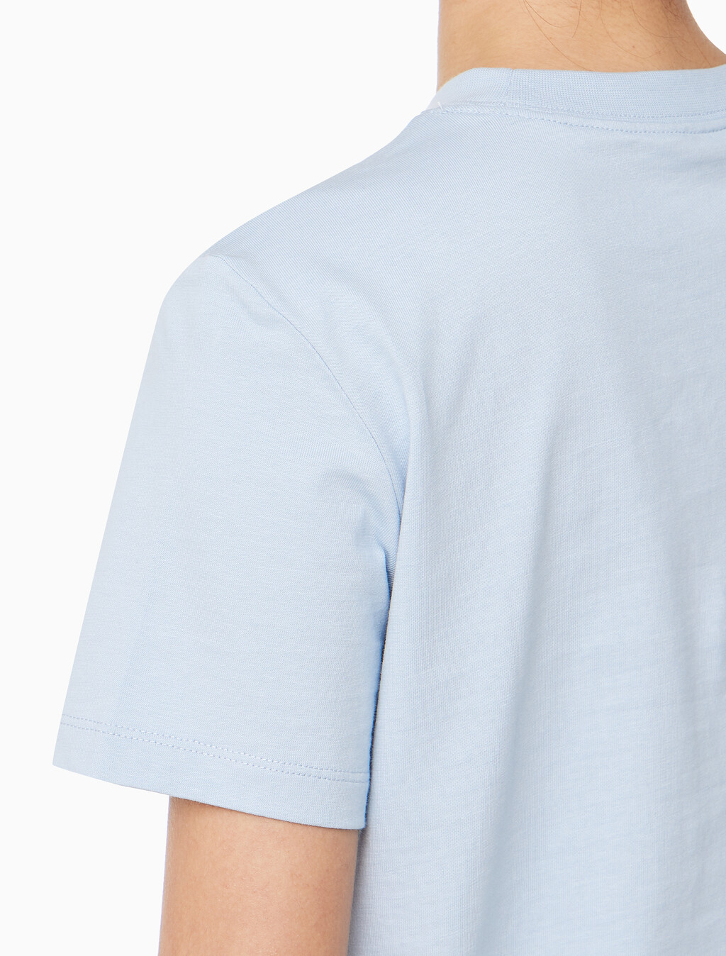 Buy 여성 히어로 모노그램 로고 반팔티셔츠 in color LIGHT BLUE